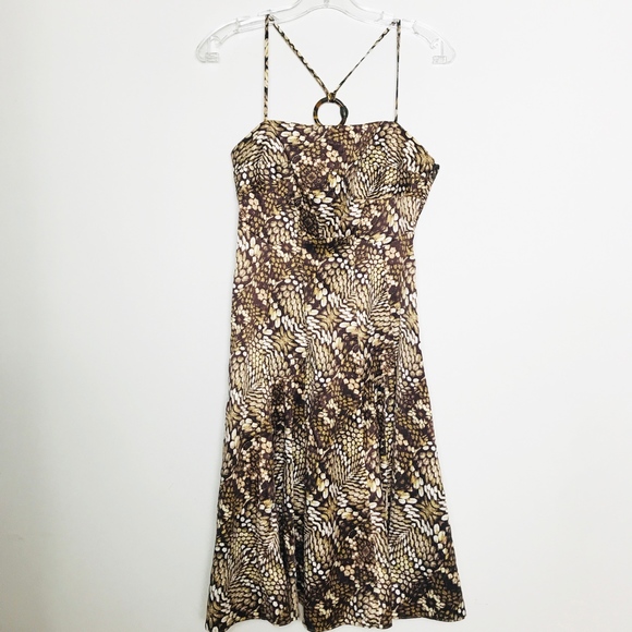 Just Cavalli Snake Skin Printed spaghetti dress - Picture 4 of 8